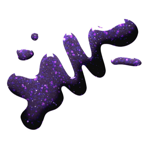 en Vogue Simply Glitter gel swanky panky deep purple with a mix of fuschia and teal microglitters swatch for professional manicures and nail art