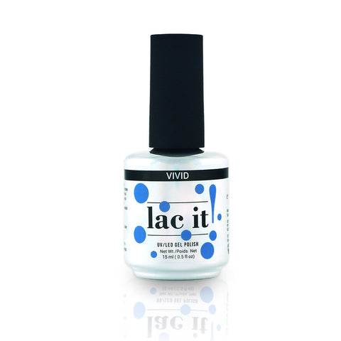 en Vogue Lac It! Vivid 'deep sky blue crème UV/LED gel nail polish for professional nails and extensions bottle