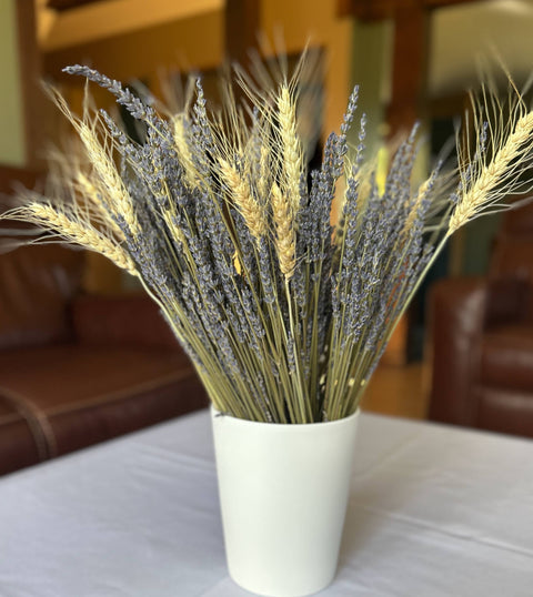 Lavender Creek Farm - Dried French Lavender and Wheat Bouquet