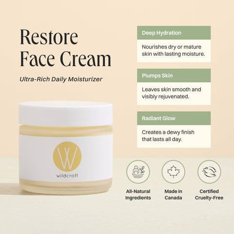 ⭐️ Restore Face Cream - Ultra-Rich Moisturizer, Dry Skin