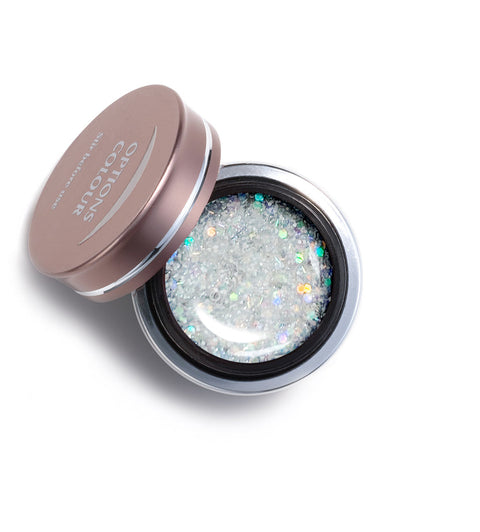 Akzentz Options Aurora White Glitter Colour Gel, 4 g