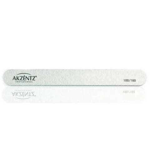 Akzentz Zebra Washable Nail Files (Straight) 100/180 - 50 pkg - DK BEAUTY