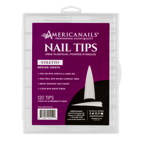 Nail Tips Long Stiletto 120ct