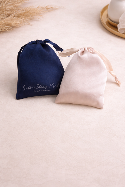 J&F Gift Inc - Satin Sleep Mask with Pouch | Self Care