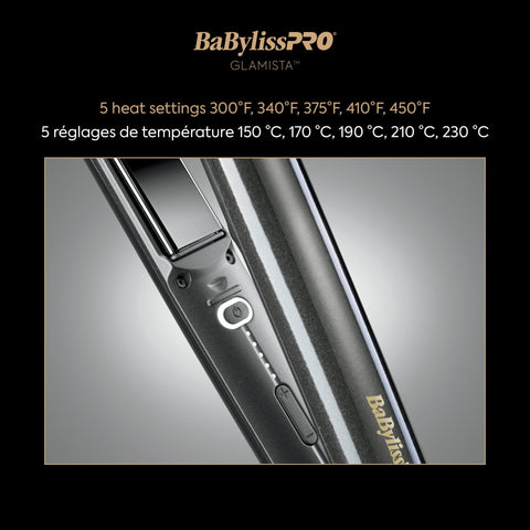 BaBylissPro GLAMISTA Professional Flat Iron - DK BEAUTY