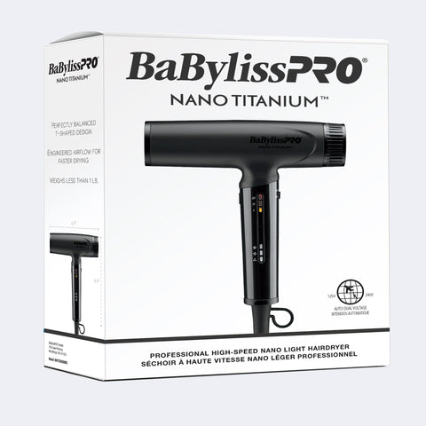 BaBylissPRO Nano Titanium High Speed Dryer Matte Black - DK BEAUTY