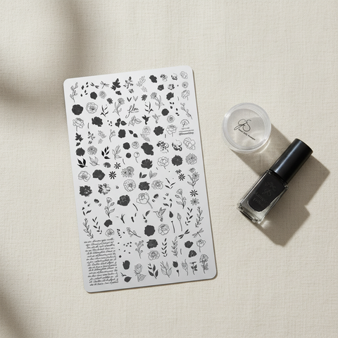 Botanical Stamping Starter Set with Flora Plate, Big Bling XL Stamper and More Like 1AM colour