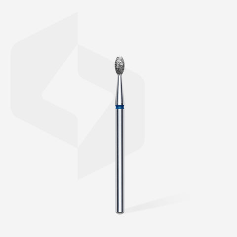 STALEKS EXPERT Diamond nail drill bit olive blue, head diameter 2,5 mm, working part 5 mm