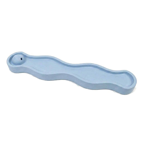 SJ&C - Eco Resin Modern Wave Incense Burner Holder