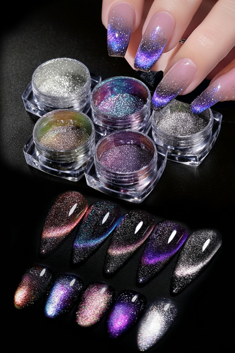Cat Eye Magnetic Glitter Powder — Enhanced