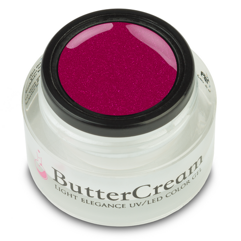 A warm fuchsia base with tiny flecks of pink sparkle throughout. This muddled fuchsia is bold, but the tiny bit of sparkle adds a sweet softness making Cherry Picked easy to wear with a variety of looks. out.    

Light Elegance Cherry Picked ButterCream Color Gel, 5 ml

Coverage: Opaque
Effect: Shimmer