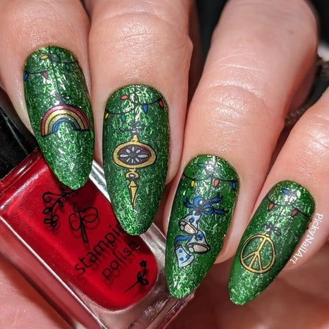 CJS - Hippie Holiday Stamping Plate - DK BEAUTY