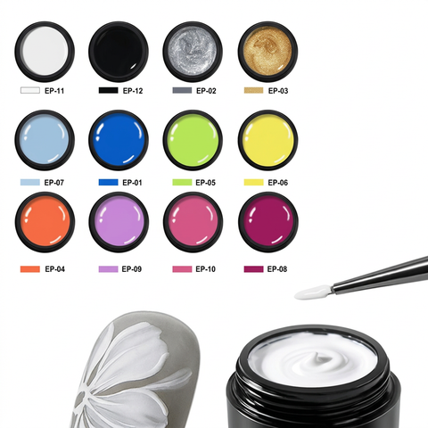 3D Gel Art Paint Individual Colours