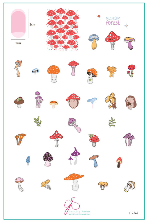 CJS - Mushroom Forest Stamping Plate