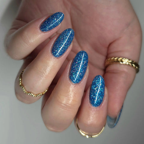 Blast Off Blue Glitter Gel - DK BEAUTY