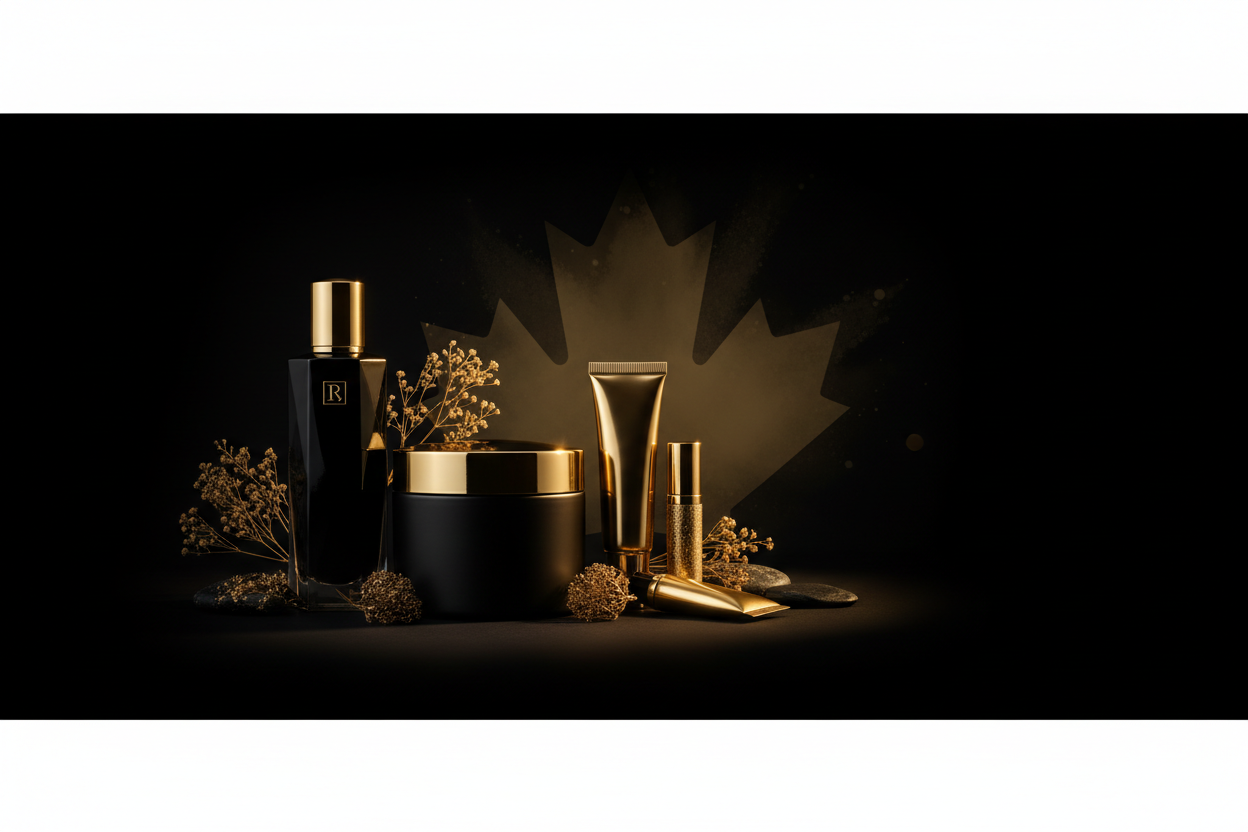 Dark Luxury Canadian Gold Banner