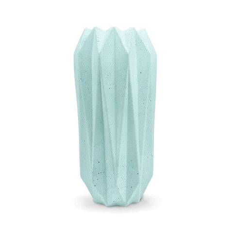 SJ&C - Concrete Modern Decorative Diamonds Vase or Candle Holder