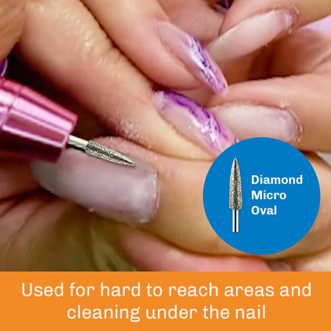 Medicool Micro Oval Diamond Cuticle Bit
