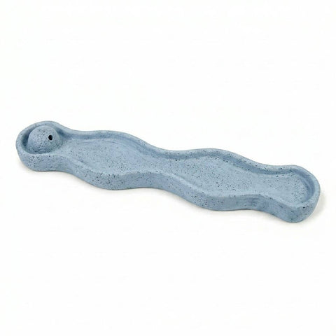 SJ&C - Concrete Modern Wave Incense Burner Holder