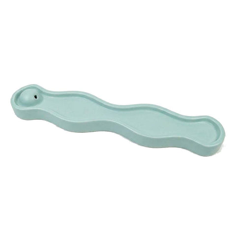 SJ&C - Eco Resin Modern Wave Incense Burner Holder