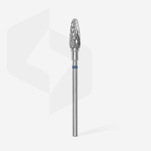 STALEKS EXPERT Carbide nail drill bit corn blue, head diameter 5 mm, working part 13 mm
