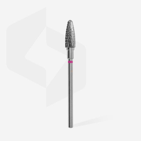 STALEKS EXPERT Carbide nail drill bit corn purple, head diameter 5 mm, working part 13 mm