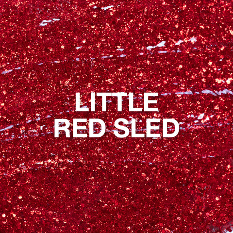 P+ Little Red Sled Glitter