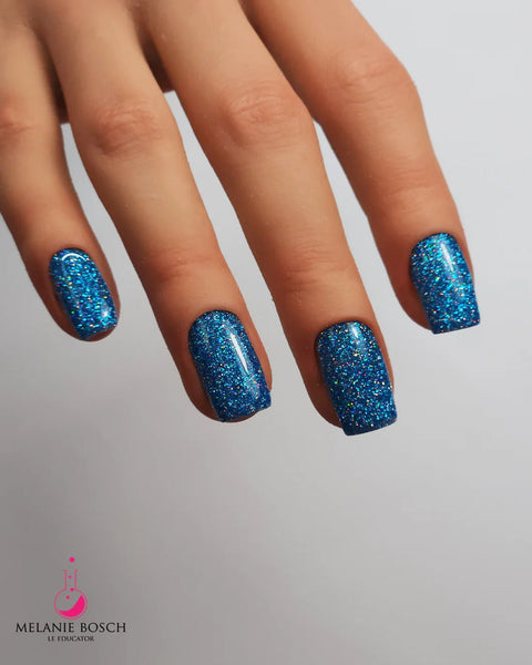 Blast Off Blue Glitter Gel - DK BEAUTY