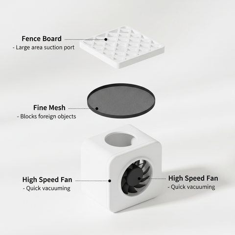 Mini Personal Dust Collector - Exploded View
