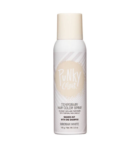 Punky Colour Temporary Hair Colour Spray - Siberian White