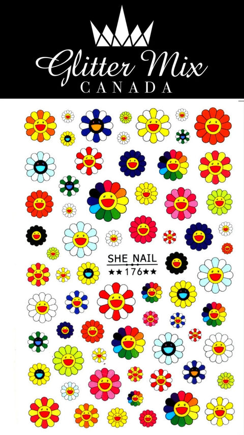 Glitter Mix Happy Sun Decals - DK BEAUTY