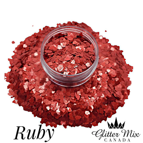 Glittermix Ruby Hearts 435