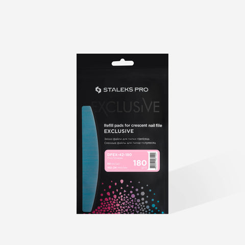 Disposable files for crescent nail file EXCLUSIVE 42, 180 grit (50 pcs)
