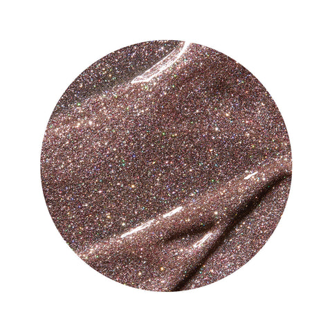 en Vogue spellbound pink champagne glitter gel polish for professional nails and extensions swatch