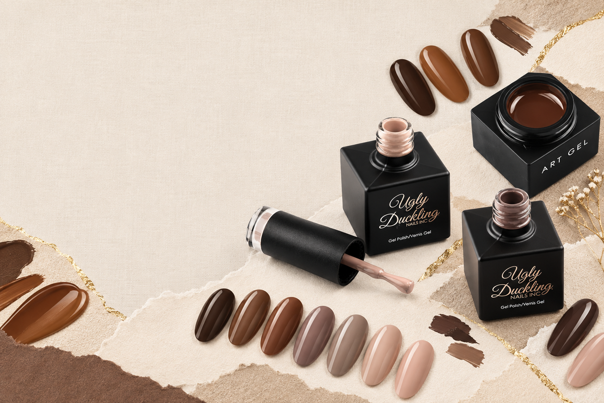 Ugly Duckling brown nail collection banner