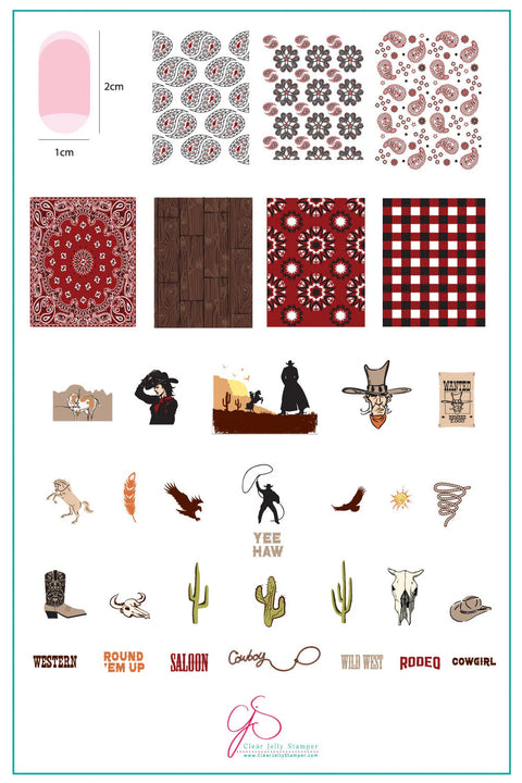 Clear Jelly Stamper - Yee-Haw Stamping Plate