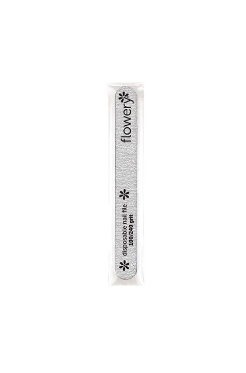 FLOWERY NAIL FILE SILVER CUSHIONED