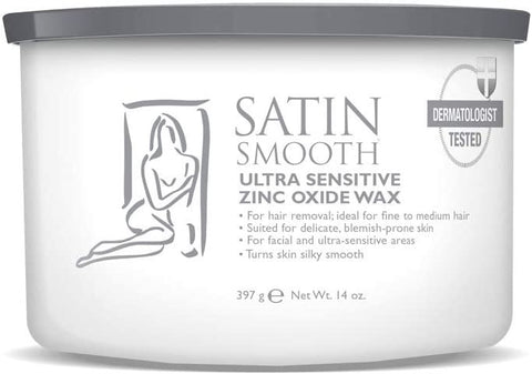 satin smooth professional zinc wax for sensitive skin