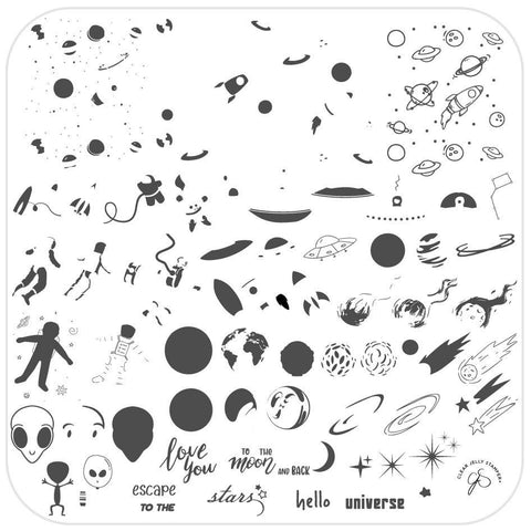 CJS - Hello Universe Stamping Plate