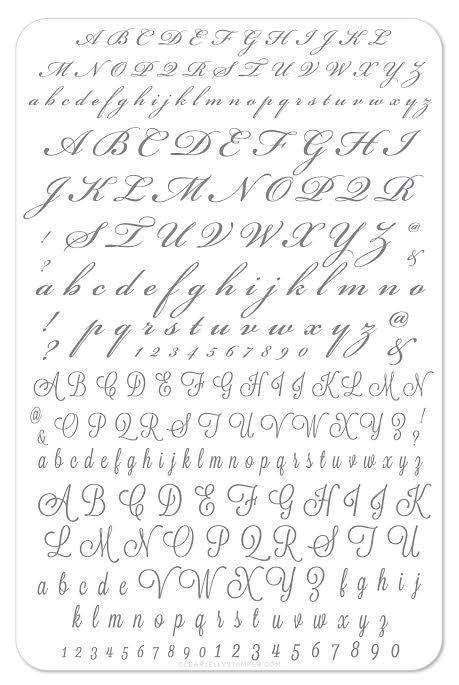 Clear Jelly Stamper - Alphabet Script