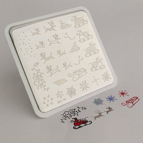 Clear Jelly Stamper - Santa's Sleigh