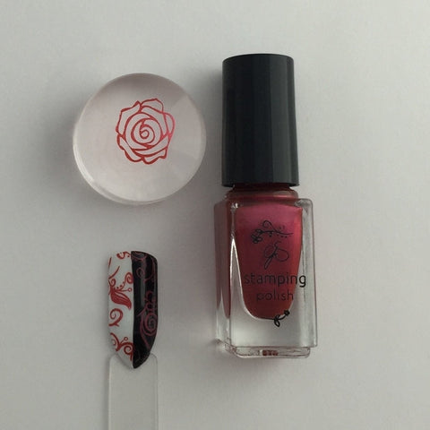 #33 Crimson Crush - Nail Stamping Color (5 Free Formula)