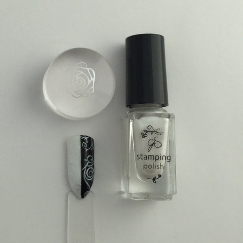 #34 Angelic White - Nail Stamping Color (5 Free Formula)