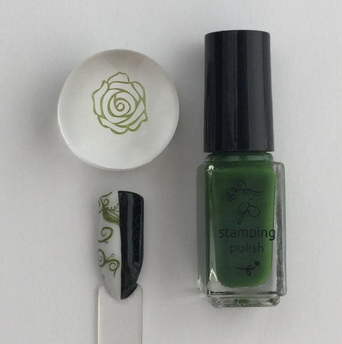 #38 Mystic Moss - Nail Stamping Color (5 Free Formula)