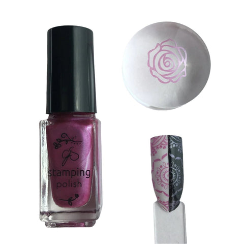 Clear Jelly Stamper Pretty Me Pink Stamping Polish 50