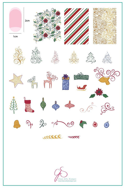 Clear Jelly Stamper - Baubles & Bells