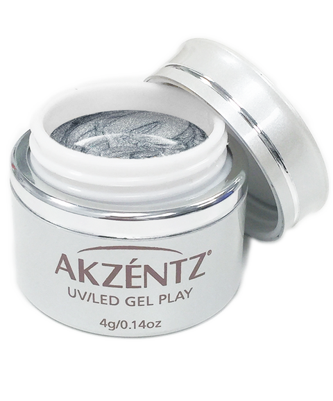 Akzentz Gel Play© Glitter Paint Platinum Quartz