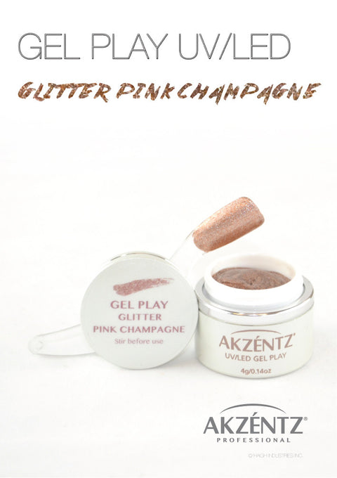 Akzentz Gel Play© Glitter Paint Pink Champagne