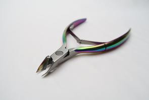 Clear Jelly Stamper Rainbow Cuticle Nippers 1/2 Jaw