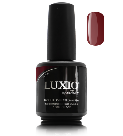 An incredibly rich and deep Bordeaux.Inspired by the reflections of a vintage wine swirling in the finest crystal. Moments like this don’t last forever, Savour them.

Luxio-savour-wine-red-swatch
